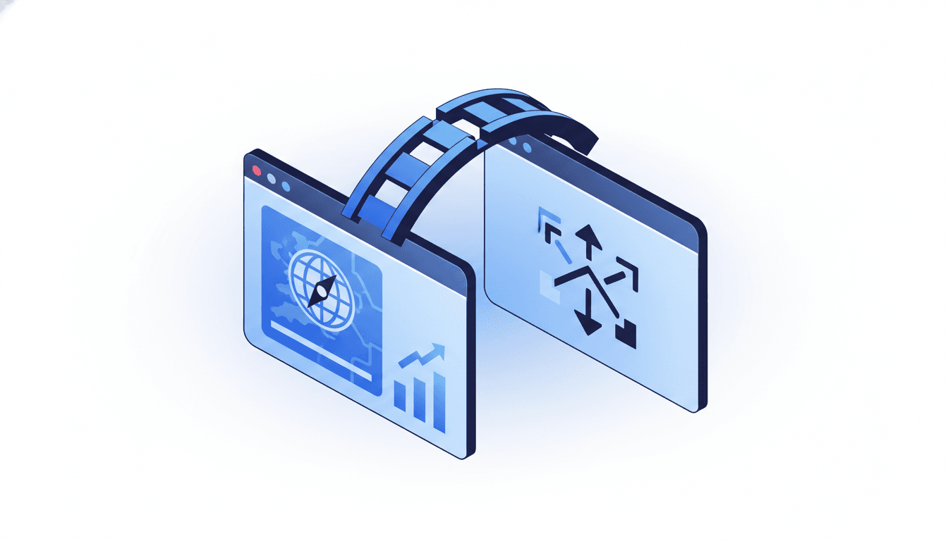 Split comparison showing traditional Google search results on the left and AI-generated answers on the right, illustrating the difference between SEO and GEO
