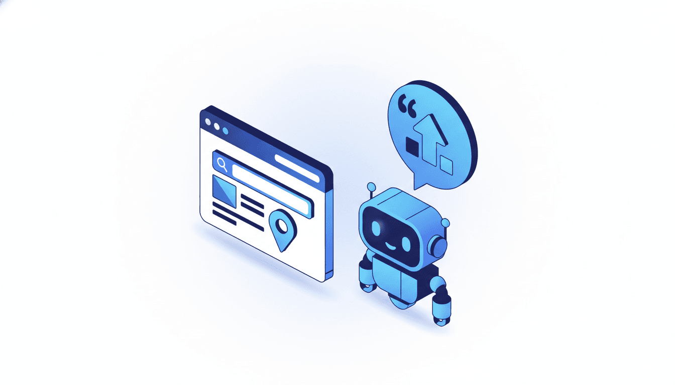 Diagram showing how generative engine optimisation helps small businesses appear in AI search results